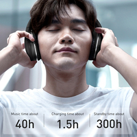 Baseus D02 Pro bezprzewodowe słuchawki Bluetooth słuchawki Stereo HIFI składany sportowy zestaw słuchawkowy z kablem Audio dla tabletu iphone 3